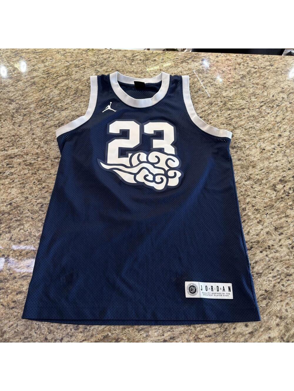 Jordan Men's Navy and Blue Vests-tanks-cami